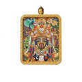Hand-Painted Tibetan Miniature Art Pendant — Tashi Lhamo
